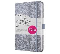 SIGEL J6361 Weekly planner Jolie 2026-1 year - approx. A5 - Enchanted Sky - 2 pages = 1 week - hardcover - 80 gsm - ocean blue/black - 174 p. - FSC-certified