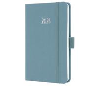 SIGEL J6400 Weekly planner Jolie 2026-1 year - approx. A6 - Powder Blue - 2 pages = 1 week - hardcover - 80 gsm - blue - 174 p. - FSC-certified