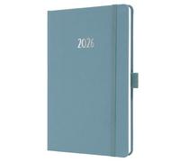 SIGEL J6401 Weekly planner Jolie 2026-1 year - approx. A5 - Powder Blue - 2 pages = 1 week - hardcover - 80 gsm - blue - 174 p. - FSC-certified