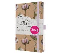 SIGEL J6805 Weekly planner Jolie 2026-1 year - approx. A5 - Cotton Fields - 2 pages = 1 week - hardcover - 80 gsm - brown/lilac/rose/white/olive - 174 p. - FSC-certified