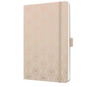 SIGEL JN357 Jolie Notebook, Stationery Writing Pad, Mystic Sand, Lined, 13,5 x 20,3 cm, hardcover, 174 Pages, Beige, Kupfer