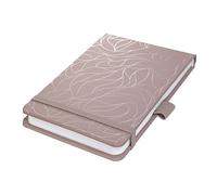 SIGEL JN364 Notepad Jolie - Twilight Rose - A6+ - dotted - hardcover - rose/silver - 158 p. - 100 gsm - FSC-certified