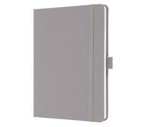 SIGEL JN403 Jolie Notebook, Lined, Approx. A5, Light Grey, hardcover, 192 Pages