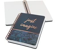 SIGEL JN603 Spiral notebook premium, A5, dotted, hardcover, jungle pattern, Blue/gold - Jolie
