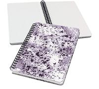 SIGEL JN606 Spiral notebook basic, A5, dotted, hardover, marble pattern, violet/White - Jolie