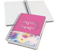 SIGEL JN609 Spiral notebook premium, A5, dotted, hardover, batik pattern, Yellow/Pink/Blue - Jolie