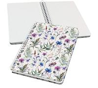 SIGEL JN618 Jolie Spiral notebook, Misty Meadows, dotted (dot grid), 100 gsm, 16,2 x 21,5 cm, hardcover, 120 pages, violet, Blue, Green