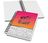 SIGEL JN621 Jolie Spiral notebook, Wild Hearts, dotted (dot grid), 120 gsm, 16,8 x 21,5 cm, hardcover, 240 pages, Black, Pink, Orange