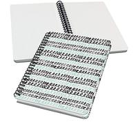 SIGEL JN622 Jolie Spiral notebook, Curly Mint, dotted (dot grid), 100 gsm, 16,2 x 21,5 cm, hardcover, 120 pages, mint Green, Black, White