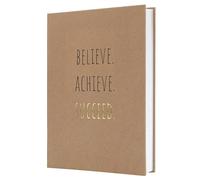 Sigel Jolie Notebook Hard Cover A5 Ruled Kraft Believe (Pack of 2)