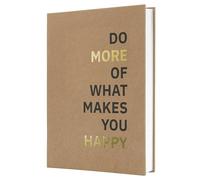 Sigel JN805 Notebook Jolie - Pure Happiness - approx. A5 - lined - hardcover - black/brown/gold - 192 p. - 100 gsm - FSC-certified