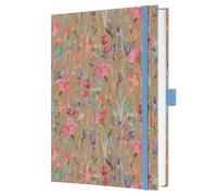 Sigel Jolie Notebook Hard Cover A5 Ruled Kraft Bloom (Pack of 2)