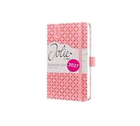 SIGEL 7J110 Weekly planner Jolie 2027-1 year - approx. A6 - Rose Pink - 2 pages = 1 week - hardcover - 80 gsm - pink - 174 p. - FSC-certified