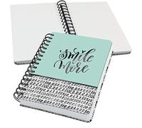 SIGEL JN623 Jolie Spiral notebook, Curly Mint, dotted (dot grid), 120 gsm, 16,8 x 21,5 cm, hardcover, 240 pages, mint Green, Black, White
