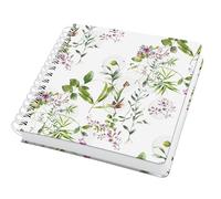 Sigel JQ101 Spiral notebook Jolie - Fairytale Garden - approx. A5 square - blank - hardcover - green/violet/white/pink - 240 p. - 120 gsm - FSC-certified