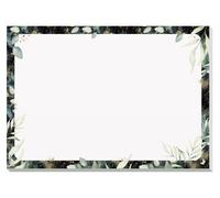 SIGEL JS103 Paper Desk Pad, Design "Glamorous Leaves", A3, 30 Sheets, Fsc-Certif