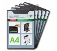 SIGEL KB110 Menu clipboard - 1 piece - A4 - Anthracite - Pack of 5