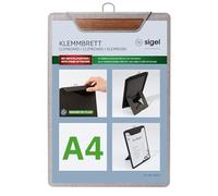 SIGEL KB223 Menu clipboard - 1 piece - A4 - Light Grey/Brown