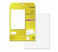 SIGEL LA315 Universal Address Labels, 4.57 x 2.12 cm, 1200 lbl = 25 sheets, white
