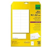 SIGEL LA321 Universal Address Labels, 9.91 x 3.81 cm, 350 lbl equal to 25 sheets