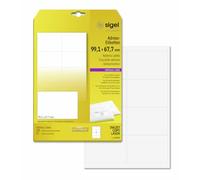 SIGEL LA322 Universal Address Labels, 9.91 x 6.77 cm, 200 lbl equal to 25 sheets, White