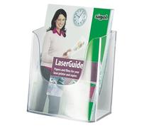 SIGEL LH116 Wall-Mounted Literature Holder, for A5, uv resistant acrylic, clear, 1 Piece