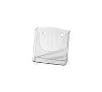 SIGEL LH116 Wall-Mounted Literature Holder, for A5, uv resistant acrylic, clear,