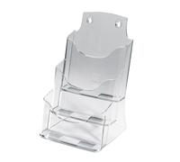 SIGEL LH132 Table-Top Literature Holder, for A5, with 3 compartments, uv resista