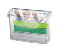 SIGEL LH326 Outdoor Wall-Mounted Business Card Holder, for up to 60 Cards, uv re
