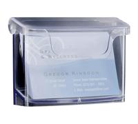 SIGEL LH326 Outdoor Wall-Mounted Business Card Holder, for up to 60 Cards, uv resistant acrylic, transparent, 1 oc.