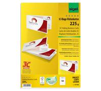 SIGEL LP838, 180x55 mm (A4), Folding Business Cards, 3C, smooth cut all around,