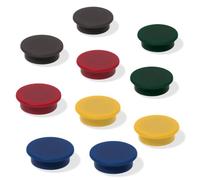 SIGEL Magnets 2.50 x 1 cm | MU197, pack of 10 magnets, 5 assorted colours, for boards and fridges