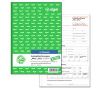 Sigel Mini Jobs, LO519 Labor Abrechnungen Neufassung Valid from 01.01.2015 A5 50 Sheets with Carbon Paper