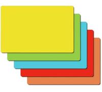 SIGEL MU103 Magnetic Notes - Blue/Yellow/Green/Orange/red - Plastic, Magnetic Paper - for Agile Work, for Marking and attaching to whiteboards - 25 Piece
