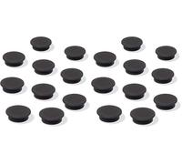 SIGEL MU196 Magnets for WhiteBoards/magnetic Boards/fridge, Ø 2.5 cm, Black, 10 Pieces (Pack of 2)