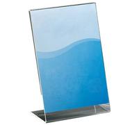 SIGEL PA100 Sign Holder, slanted, for A7, single-sided presentation, acrylic, transparent, 10 Pieces