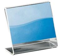 SIGEL PA105 Sign Holder, slanted, for A9 landscape, single-sided presentation, acrylic, transparent, 10 Pieces