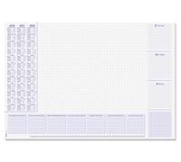 SIGEL H6355 Paper Desk pad- Weekly Planner - Lilac - Approx. A2-2026/2027/2028 - DE/EN/NL - 30 Sheets - FSC-Certified