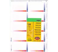 Sigel Print Your Own Business Cards DP858 - Blue Point Design, Finely Perforated, 12 A4 sheets, 200g, 120 Cards