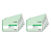 SIGEL RC021/10 Receipt Pad A6 Landscape Recycled Paper Pack of 100 Sheets