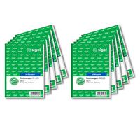 SIGEL RE625/10 Invoices A6, 2 x 50 Sheets, Pack of 10