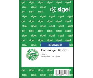 Sigel RE625 Bills (Pack of 2 x 50 Sheets, 1 Blue, 1 Items