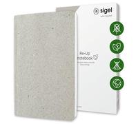 Sigel RU200 Notebook Re-Up - approx. A5 - squared - softcover - chalky white - 100 p. - NCP vegan-certified