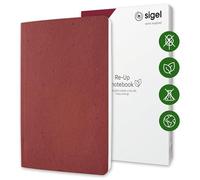 Sigel RU203 Notebook Re-Up - approx. A5 - lined - softcover - red - 100 p. - NCP vegan-certified