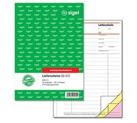 SIGEL SD012 Delivery Notes A5, 3 x 40 Sheets, Self-Copying, 1 Piece, Made from Sustainable Paper