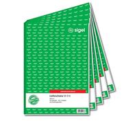 SIGEL SD016/5 Delivery Notes A4, 3 x 40 Sheets, Self-Copying, Pack of 5, Made from Sustainable Paper
