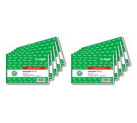 Sigel SD021 Duplicate Invoice Books 'Quittung' ('Invoice') A6 Printed Recto and Verso with Security Print 2 x 40 Sheets Set of 10 [German Import]