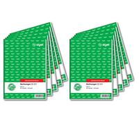 Sigel SD031 Invoices, A5, 2 x 40 Sheet, Non-copiable. 1 Copy, 10 Items Pack of 10