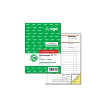 SIGEL SD133 Invoices Sequentially Numbered A6 2 x 50 Sheets Carbonless Copying