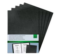 SIGEL SM110 Menu Cover with elastic binding, for A4, Black, 5 Pieces